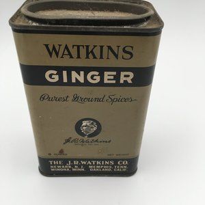 Vintage Watkins Ginger tin